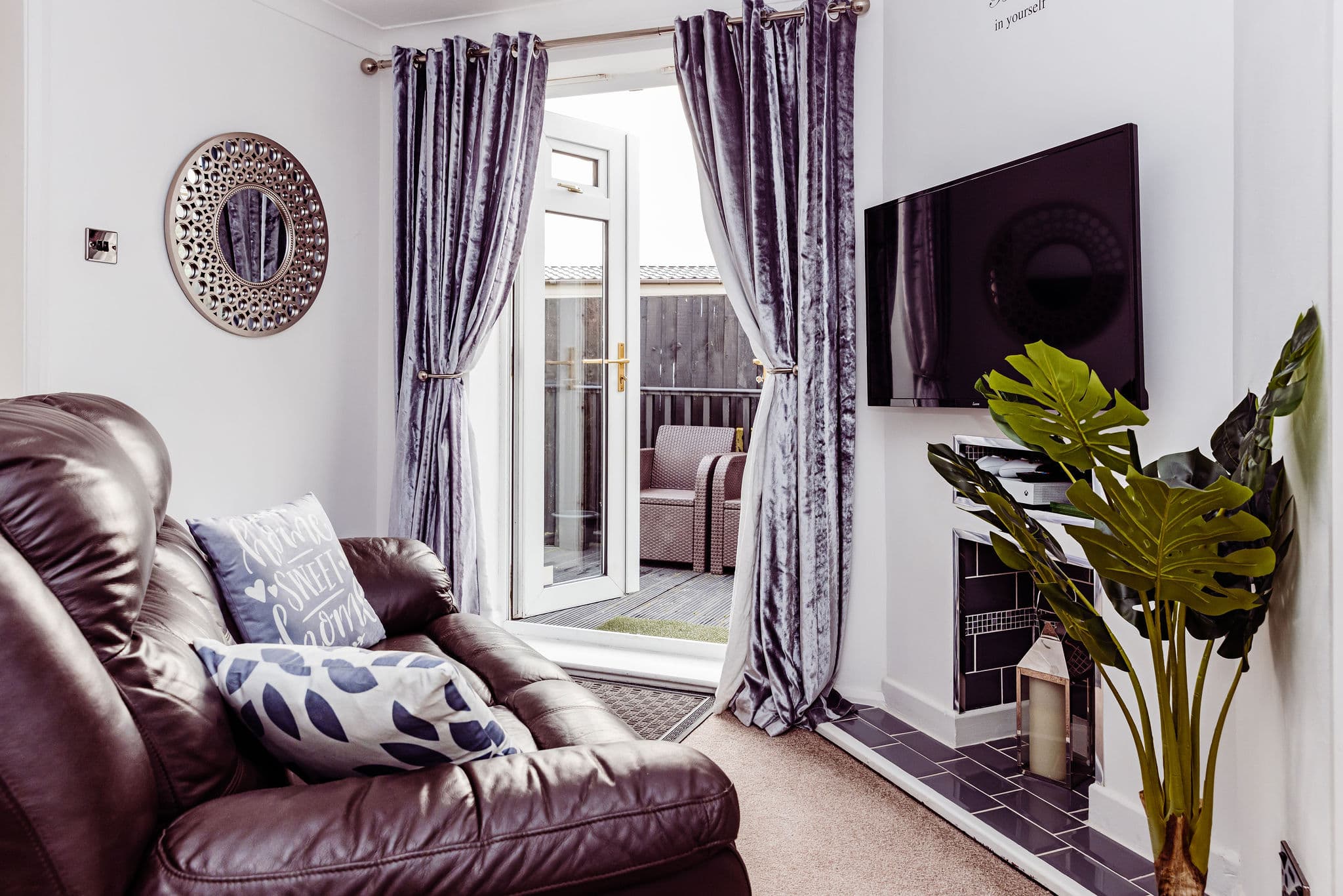 Bedroom with natural light at Azy Venture Property